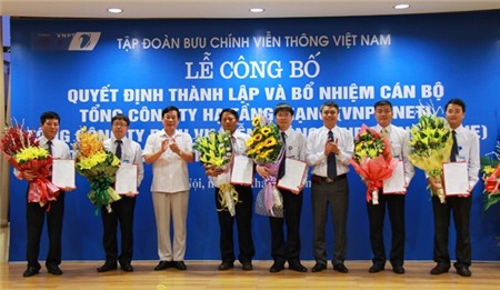 Chính thức thành lập 3 tổng công ty trực thuộc VNPT