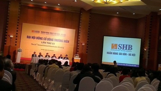ĐHCĐ ngân hàng SHB: Trả cổ tức bằng cổ phiếu tỷ lệ 7%