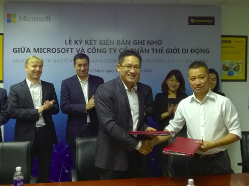 MWG: Tập đoàn Microsoft và Công ty Thế giới di động ký Biên bản ghi nhớ