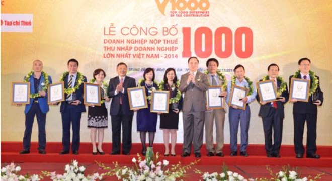  Vingroup lọt top 10 doanh nghiệp nộp thuế lớn nhất Việt Nam 2014 
