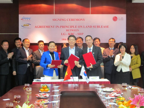 Tập đoàn LG thuê thêm 40 ha đất tại KCN Tràng Duệ của Kinh Bắc