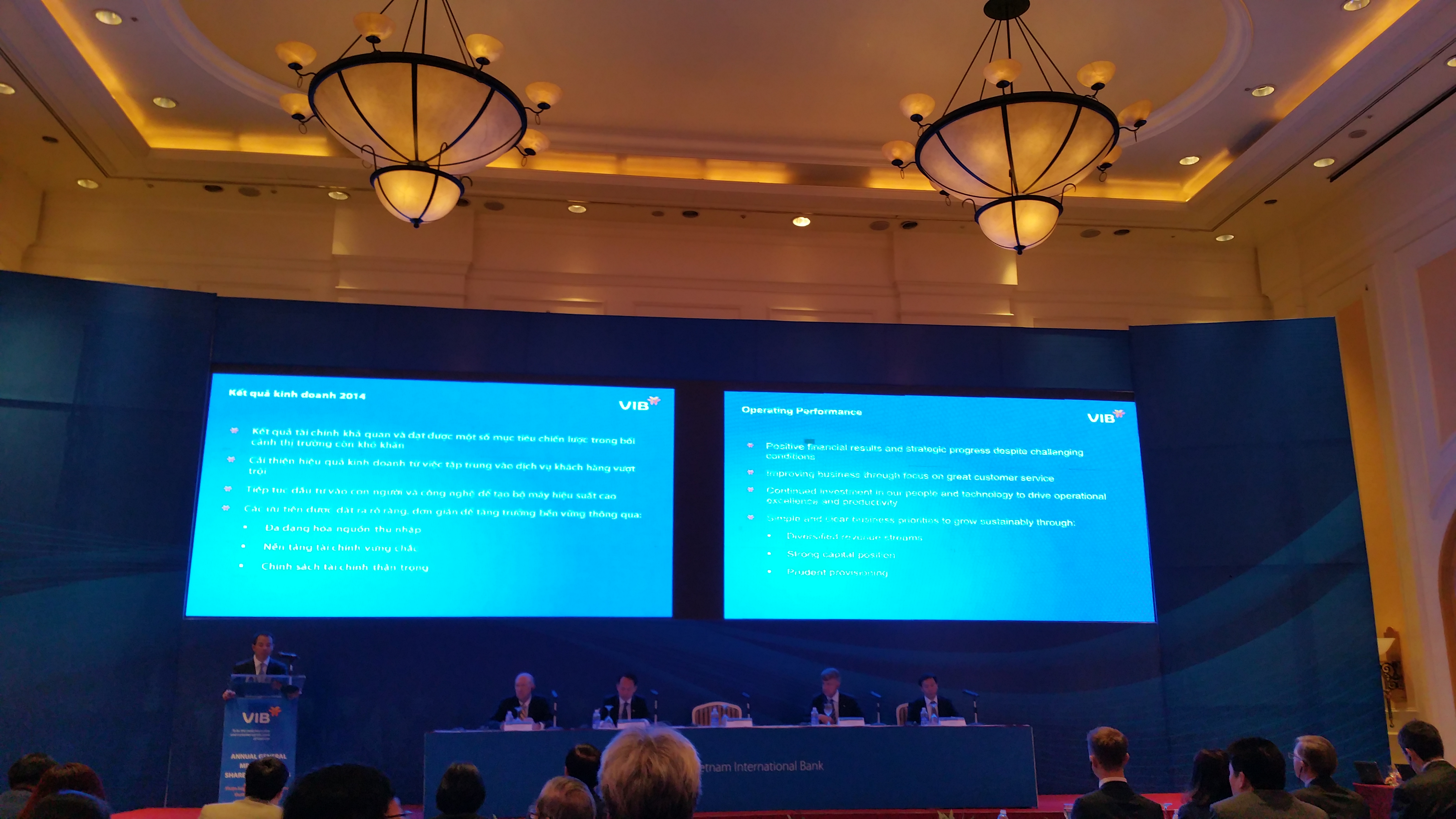 ĐHCĐ VIB: 2015 đặt mục tiêu tăng trưởng tín dụng 27%, dự kiến xử lý 3.835 tỷ đồng nợ xấu