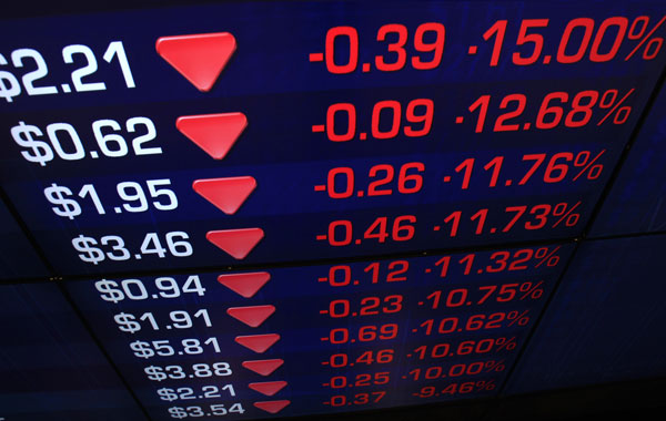 Chứng khoán Trung Quốc đóng cửa giảm 8,5%, xóa hết mức tăng trong năm