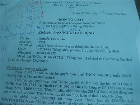 Mập mờ nhầm mã số thuế 