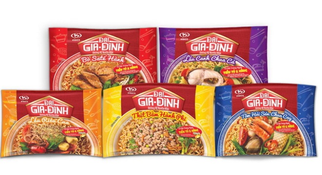  Kinh Đô ra mắt sản phẩm mì ăn liền Đại Gia Đình 